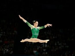 Algeria’s Nemour outshines Biles, Qui on uneven bars