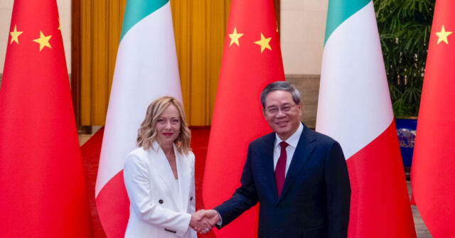 Italy’s Meloni Signs Three-Year ‘Action Plan’ with Communist China to Bolster Business Ties