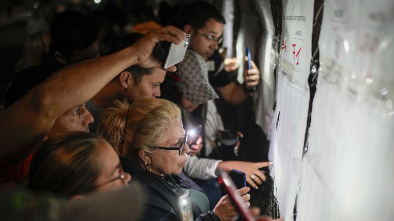 Venezuelans vote in crucial presidential election as opposition signal high voter turnout