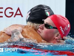 Peaty denied by Italian Martinenghi in Olympic final