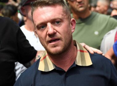 Tommy Robinson is released on bail after being arrested at the Channel tunnel under anti-terror laws – after protests outside Downing Street