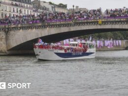 River Seine pollution stops triathlon swim training