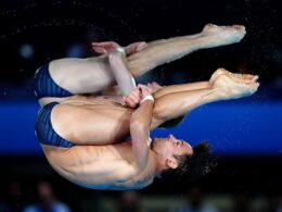 The comeback kid! Tom Daley, 30, wins FIFTH Olympic medal as he clinches silver in 10m synchronised diving final after reversing his retirement – as his proud husband, mother and two children cheer him on