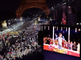 The ‘blue man’ at this year’s opening ceremony defends memorable Olympic moment