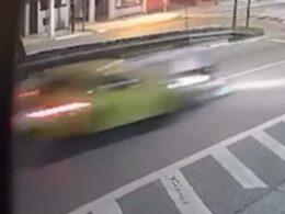 Shocking moment yellow Porsche driver runs over and kills motorcyclist after he ‘broke luxury car’s side view mirror’