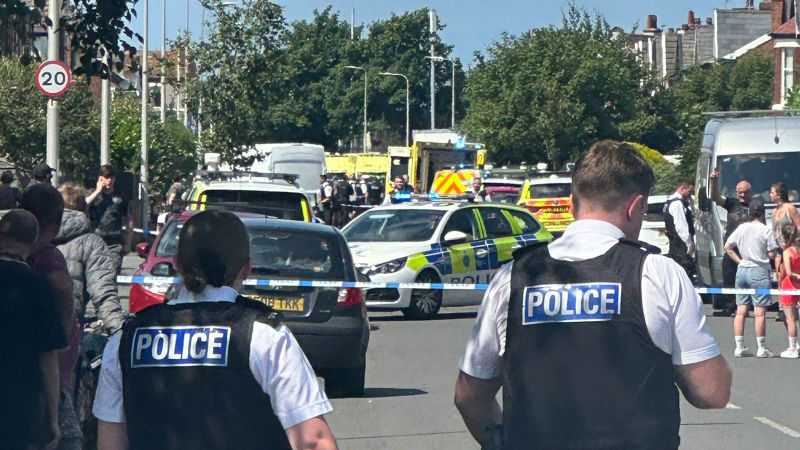 Two children killed and nine injured in knife attack at dance class in northern England