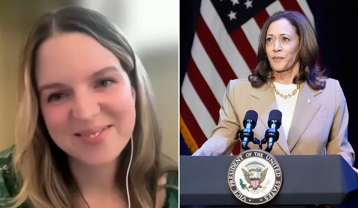 Dystopian ‘White women for Kamala’ meeting is likened to Black Mirror episode after influencer called Mrs Frazzled offers very woke advice