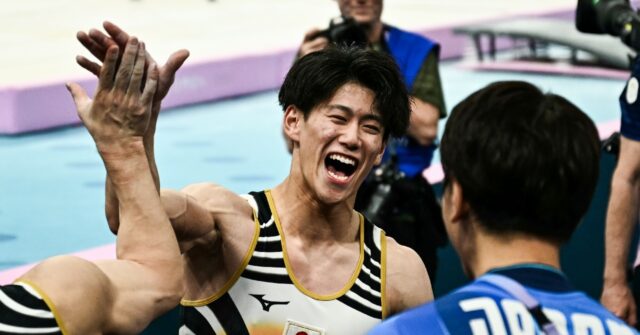 Japan snatch Olympic men’s gymnastics gold after China stumble late on