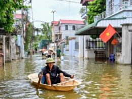 Hundreds living in floodwater in Vietnam