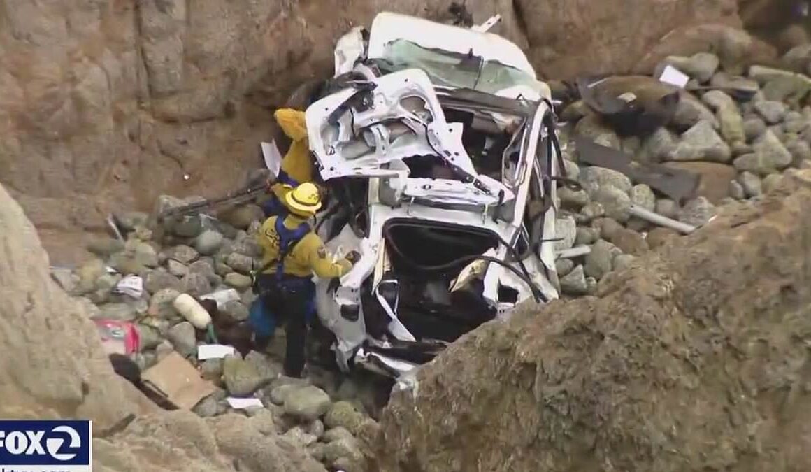 Three soldiers are killed as their car plummets 400ft down Devil’s Slide in California