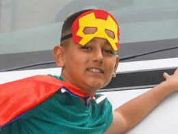 EXCLUSIVEMoment ‘superhero’ schoolboy, nine, stops neighbour’s brand new van from rolling down a hill and ploughing into parked cars with his bare hands