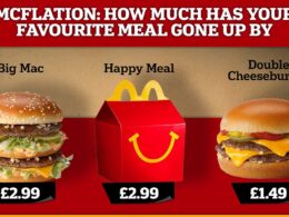 Now that’s McFlation: Price of a McDonald’s Big Mac has soared by £1.70 since Covid, Happy Meals jump by 60p and double cheeseburgers cost an extra 80p – so how much does YOUR favourite meal cost now?