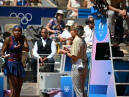 Tearful Gauff calls for video replays after stormy Olympic exit