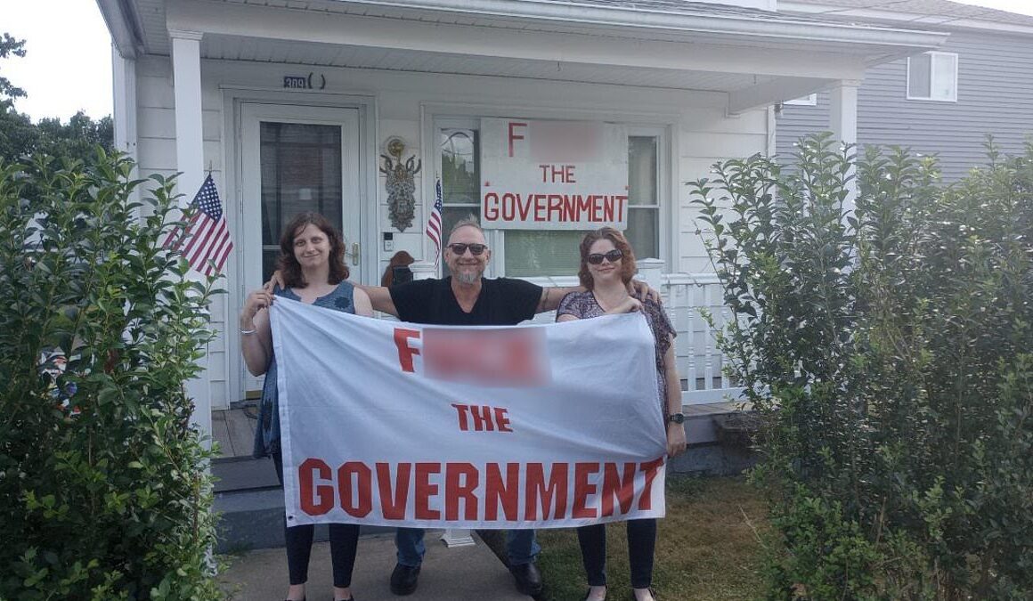 EXCLUSIVEFormer marine hails free speech victory over the 8ft sign on his porch with an audacious message to the government