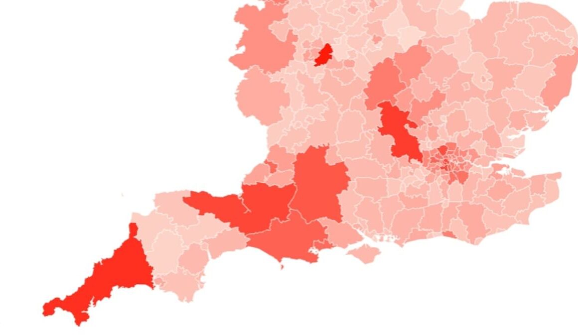 How many homes does Labour want to put in YOUR town? Astonishing map reveals extent of Angela Rayner’s construction blitz as she vows to force through 370,000 extra dwellings a year… with one Tory council told it must build SEVEN times more than now