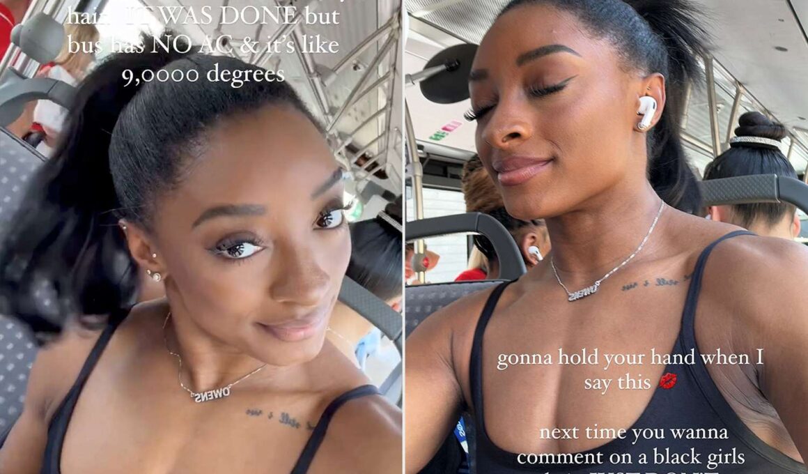 Simone Biles Claps Back at People Commenting on Her Hair amid 2024 Paris Olympics Heatwave: ‘Don’t Come for Me’