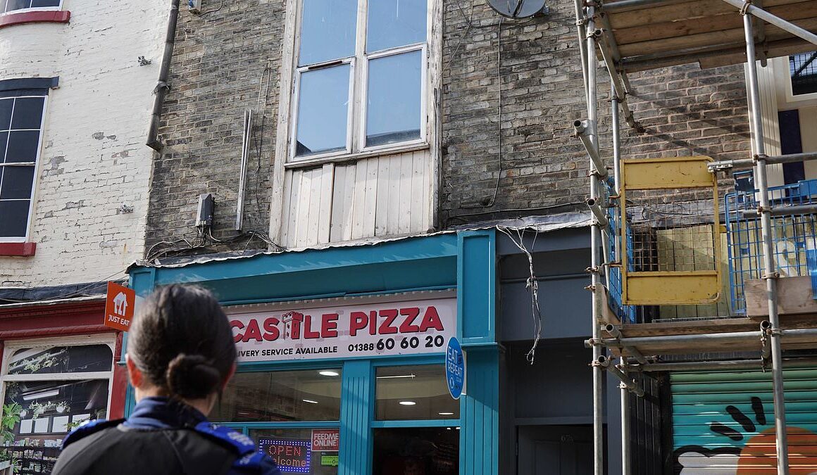 Body of baby found under floorboards ‘laid undiscovered for 30 years’: Neighbours reveal their shock after grim discovery made by workers renovating a flat above a pizza shop