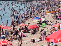 Brits bask in temperatures of 32C in hottest day of the year so far as Met Office issues official heatwave warning – but storms are on the way within hours