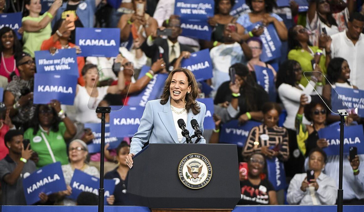 Kamala Harris fights back: VP slams Donald Trump for not ‘walking the talk’ on the border and dares him to debate her