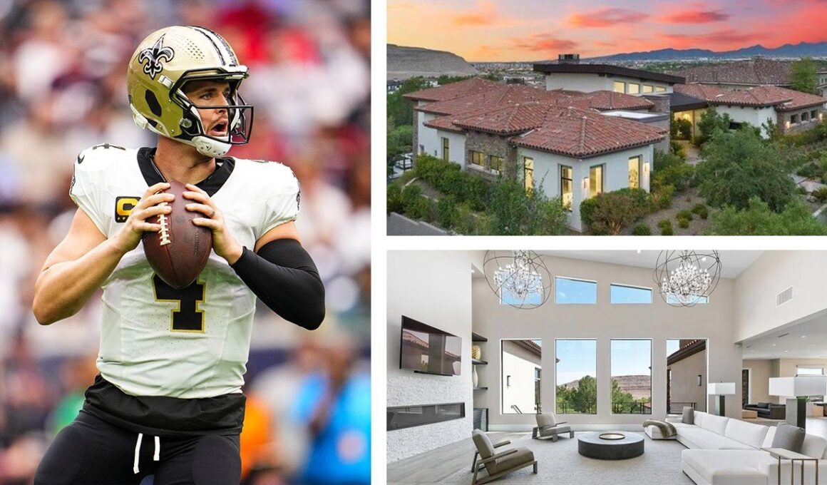 New Orleans Saints QB Derek Carr Marches Away From His Lavish $9M Vegas Mansion