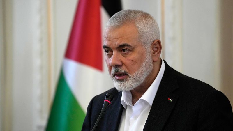 Hamas political leader Ismail Haniyeh killed in Iran, group says