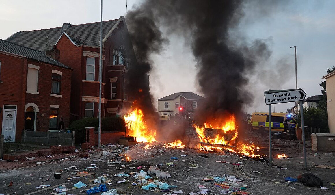 Community rallies to clear up Southport after night of rioting: Locals wake to scenes of devastation left behind by angry mob who hijacked vigil for three murdered little girls – as stabbing victim’s mother calls for end to violence