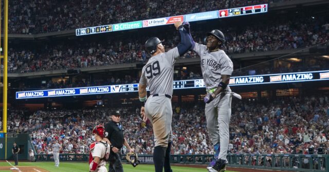 Chisholm’s second straight 2-homer game helps Yanks top Phils 7-6 in 12 innings for 4th straight win