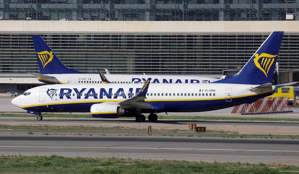 Ryanair passenger describes acting as ‘airline security’ on horror UK flight to Lanzarote when 6ft 3ins man ‘went bananas’ calling his sobbing girlfriend a ‘w***e’ while friends gave her vodka ‘to calm her down’