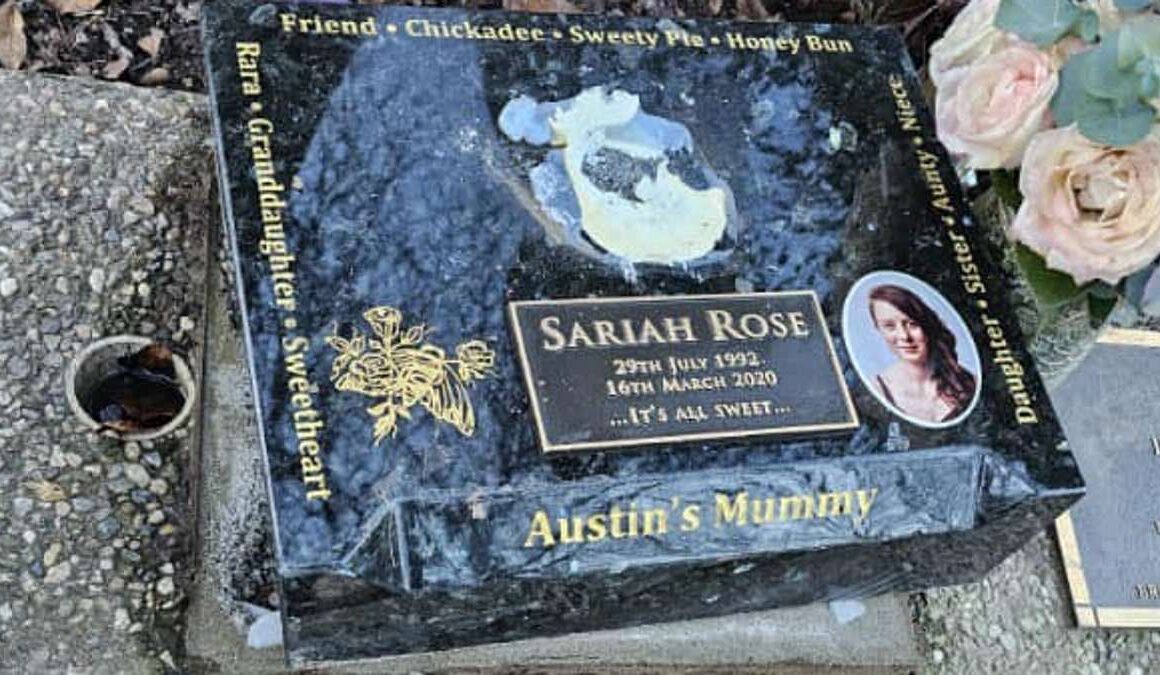 Gungahlin Cemetery vandalism: Sick vandals do the unthinkable to cancer victim’s grave on her birthday