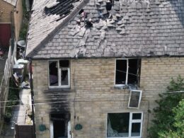 Woman, 31, dead and two children fighting for their lives after ‘suspicious’ fire in Huddersfield in the early hours of this morning