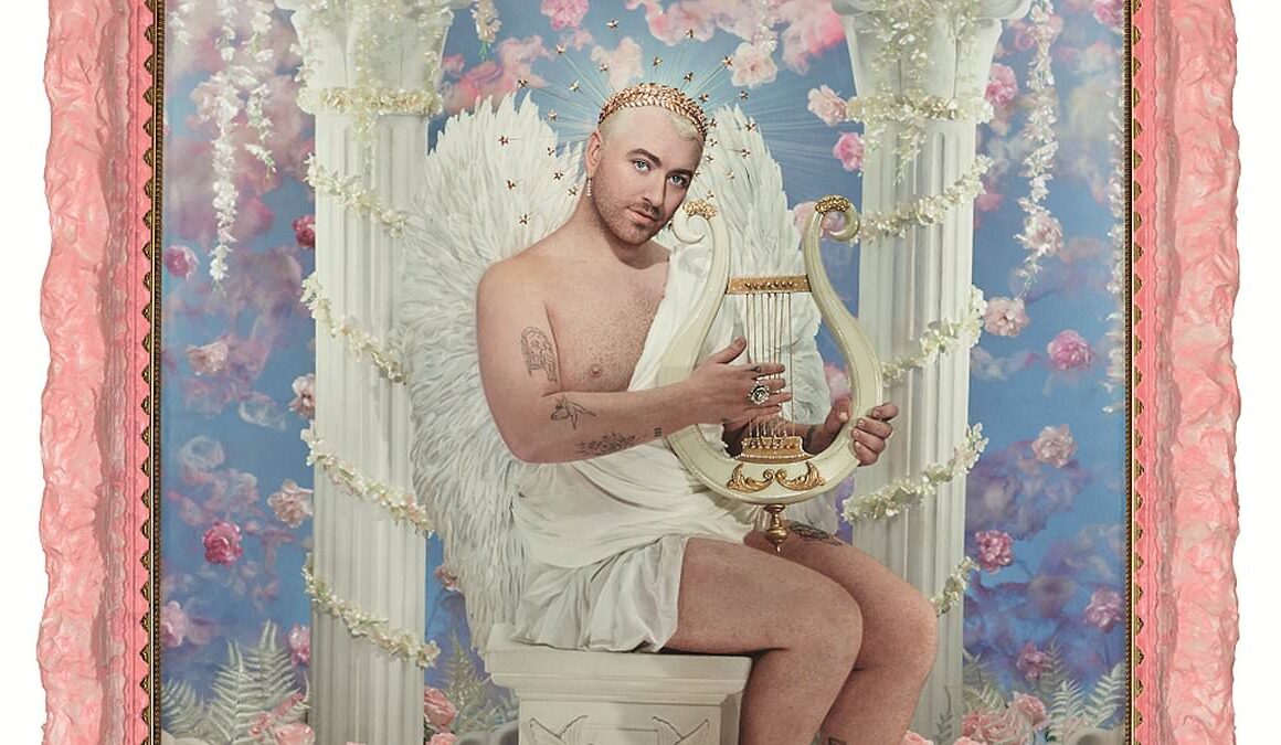 Art-lovers question why painting of controversial pop star Sam Smith naked except for a toga, wearing wings and playing a harp will be displayed in the National Portrait Gallery