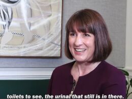 Rachel Reeves reveals she CAN’T remove the antique urinal from the Chancellor’s private bathroom in the Treasury