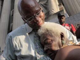 Pure joy for Missouri man, 52, as he walks free for the first time after 34 years behind bars and is reunited with his wife and mom after murder conviction was overturned