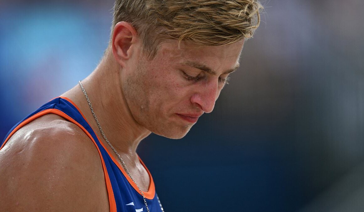 Dutch child rapist Steven van de Velde is booed by the crowd EVERY time he serves as he competes in Olympic volleyball group B match