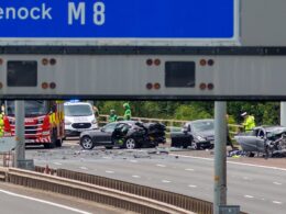 Police officer is fighting for his life in hospital with two members of the public after motorway hit and run