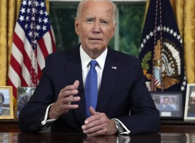 Biden mumbles as he reveals why he decided to ‘pass the torch’ and insists he could have served four more years as president in address to nation