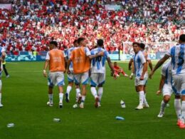 Chaos, crowd trouble as Morocco beat Argentina in men’s Olympic football opener