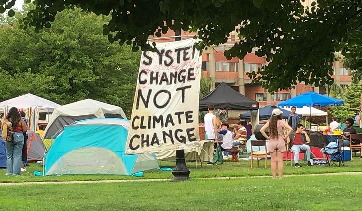 Woke students’ bizarre reaction after TV show films fictional protest tent encampment on NYC campus