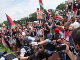 NPR: ‘Atmosphere Was Largely Peaceful’ at anti-Netanyahu Events with ‘Some Skirmishes with Police’