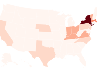 Map Shows States That Have Produced the Most VPs