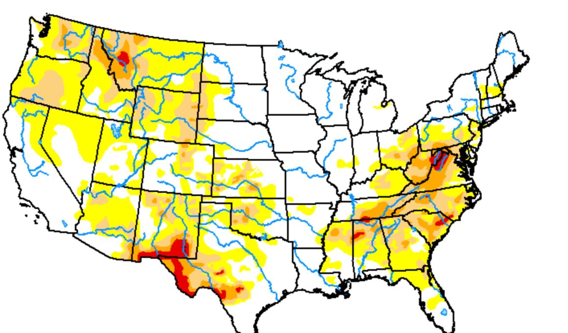 Map Shows Drought Across US Amid ‘Dangerous’ Heat