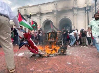 House Republicans replace American flags at Union Station after anti-Israel protests