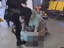 Manchester Airport video of police officer kicking man in the head is ‘not clear cut situation’, says Mayor Andy Burnham – as he reveals violence erupted after ‘altercation’ between brothers and passenger on their mother’s flight