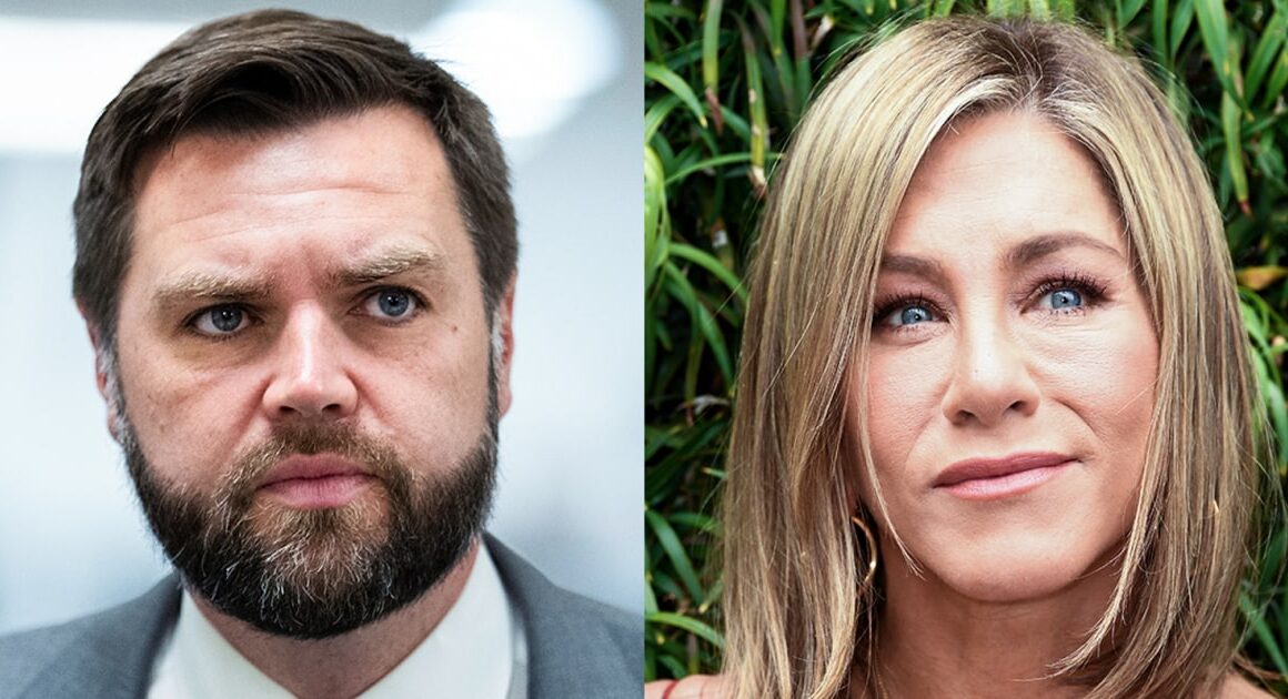 Jennifer Aniston slams JD Vance over ‘childless cat ladies’ comment from resurfaced interview