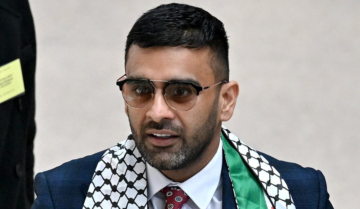 Revealed: Lawyer representing two men being ‘attacked’ by police at Manchester Airport is Lamborghini-driving wannabe MP who ran as pro-Palestine candidate in the general election