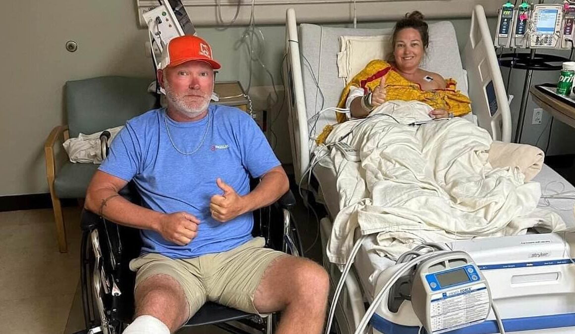 Texas shark attack victim shares painful hospital update after predator ripped part of her leg off – then watched from distance as she was pulled to shore