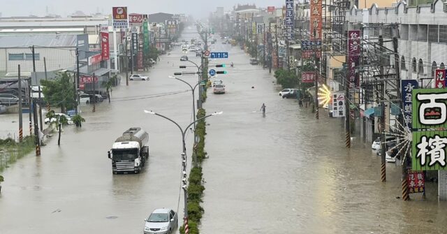 Deadly typhoon hits Taiwan, 6 sailors missing after ship sinks