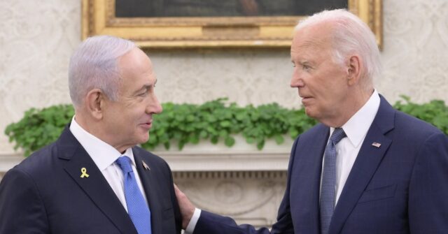 Netanyahu Meets Biden at White House, Thanks Him for ’50 Years of Support’