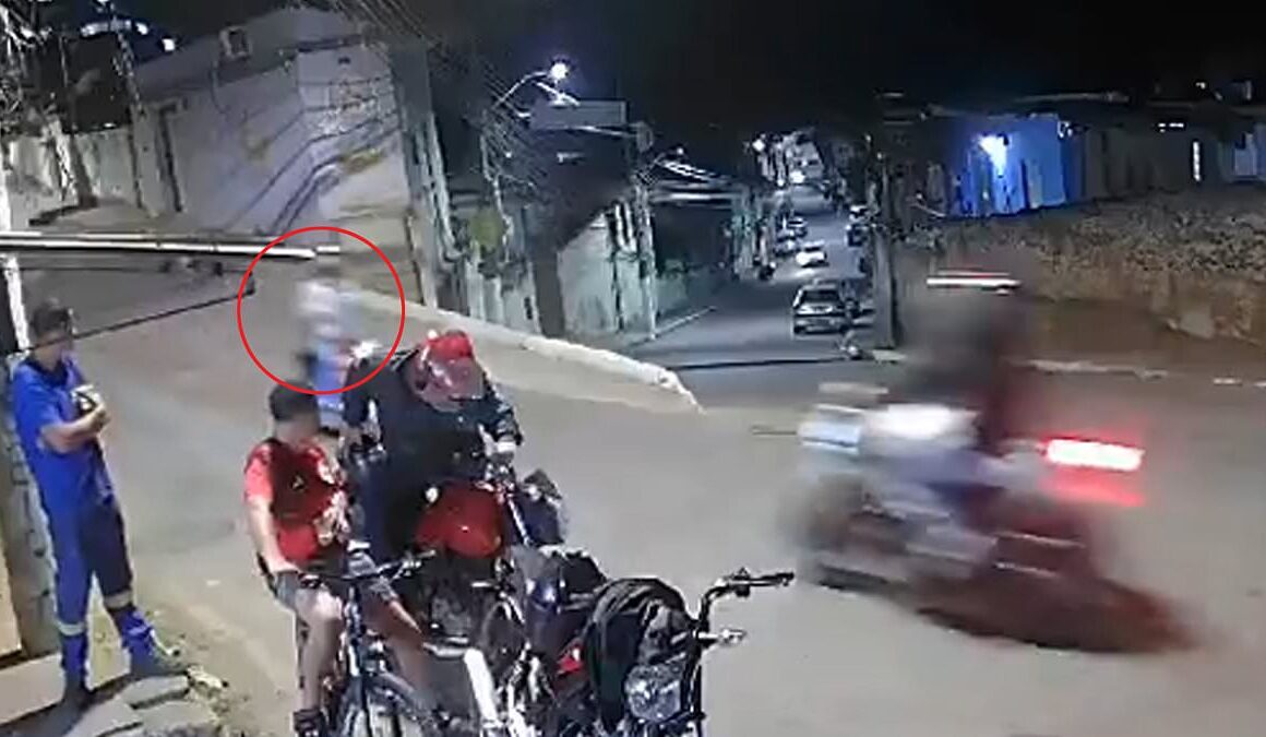 Horrific moment two bikers crash head-on – killing one and seriously injuring the other