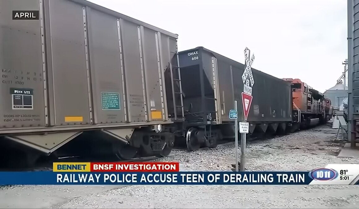 Teenager, 17, ‘deliberately causes train derailment to post video of the carnage’ to YouTube